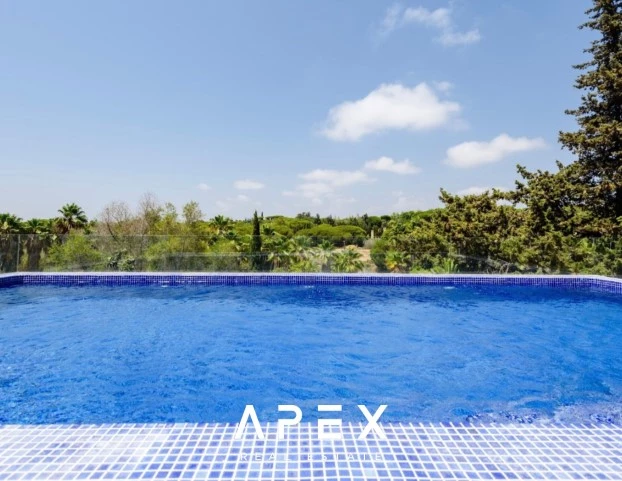 There bedroom villa in landscape garden with pool