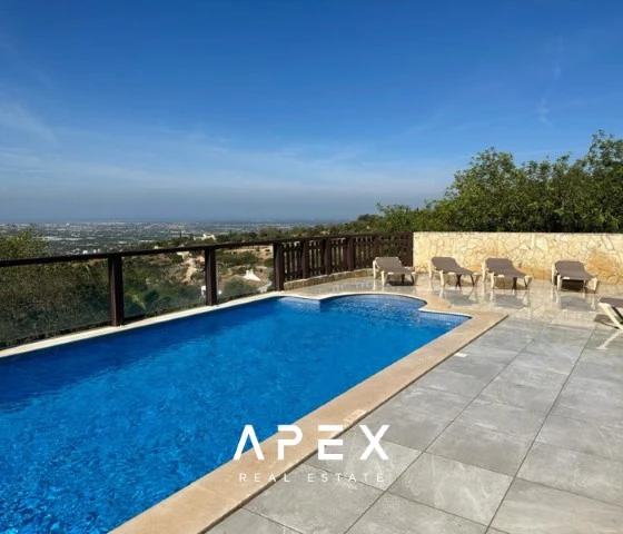 Five bedrooms villa in Estoi with stunning views of sea and countryside
