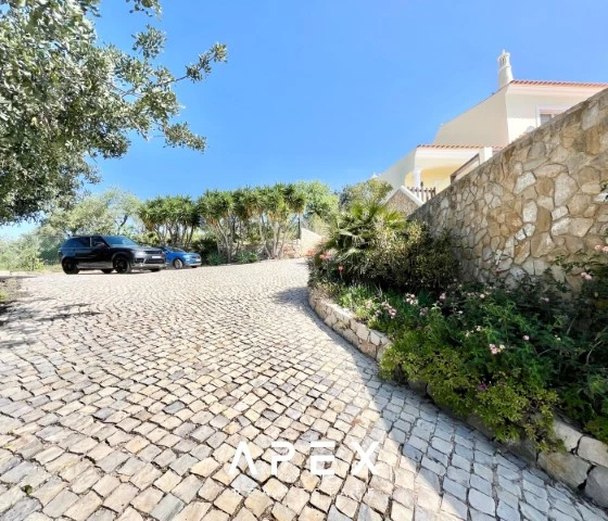 Five bedrooms villa in Estoi with stunning views of sea and countryside