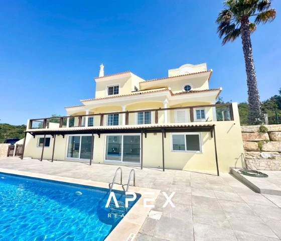 Five bedrooms villa in Estoi with stunning views of sea and countryside